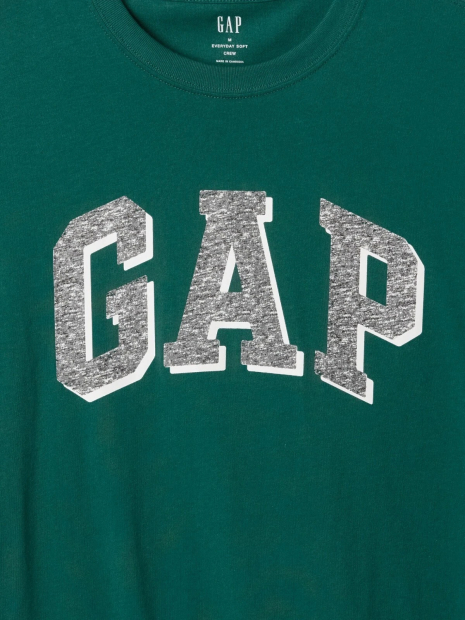 Футболка чоловіча GAP з логотипом 1159843932 (Зелений M)
