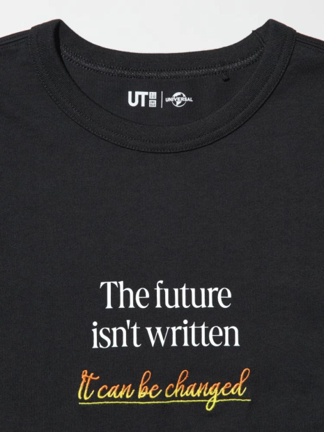 Футболка UNIQLO з принтом 1159843989 (Чорний XXS)