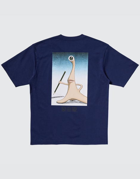Футболка KISEIJU UT Graphic UNIQLO с принтом 1159844097 (Синий S)