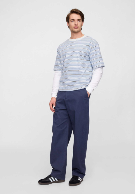 Чоловічі футболки GAP у смужку 1159844168 (Синій/Білий XL)