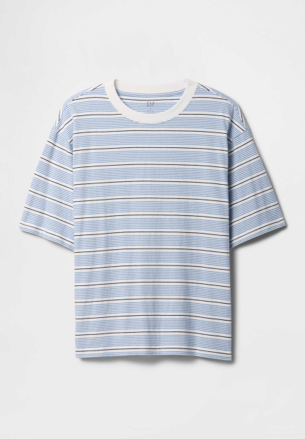 Чоловічі футболки GAP у смужку 1159844168 (Синій/Білий XL)