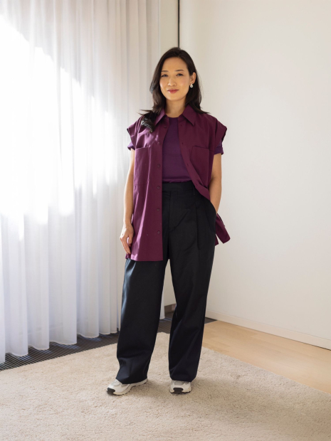 Футболка жіноча Supima UNIQLO 1159844182 (Фіолетовий M)