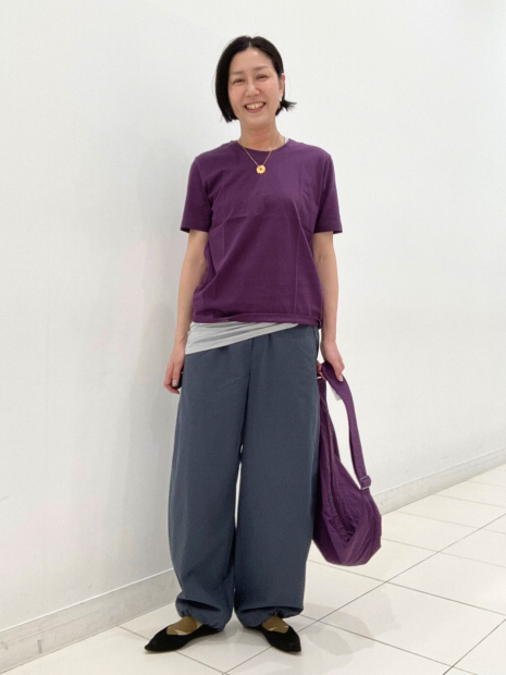 Футболка жіноча Supima UNIQLO 1159844182 (Фіолетовий M)