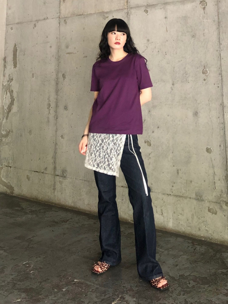 Футболка жіноча Supima UNIQLO 1159844182 (Фіолетовий M)