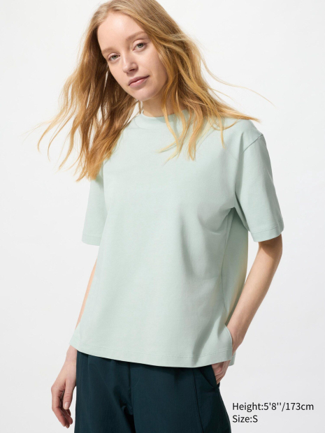 Жіноча футболка AIRism UNIQLO 1159844239 (Зелений S)
