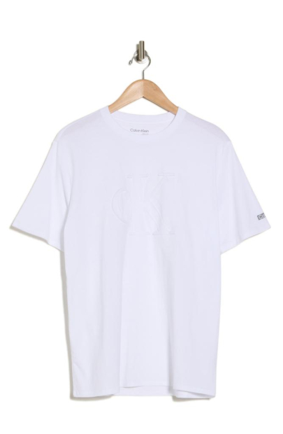 Мужская футболка Calvin Klein с логотипом 1159844385 (Белый XXL)