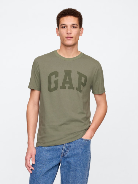 Футболка мужская GAP с логотипом 1159844318 (Зеленый M)