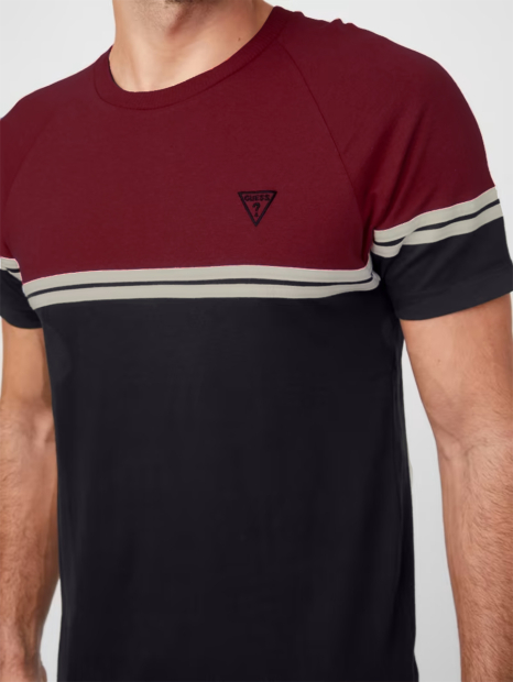 Мужская футболка Guess с логотипом 1159844343 (Бордовый XXL)
