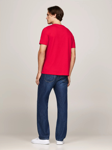 Мужская футболка Tommy Hilfiger с карманом 1159844364 (Красный L)