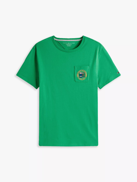 Мужская футболка Tommy Hilfiger с карманом 1159844371 (Зеленый XL)