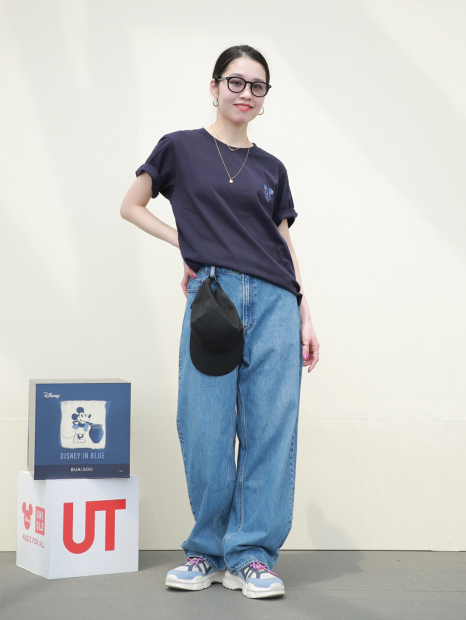 Футболка MAGIC FOR ALL UT UNIQLO с вышивкой 1159844402 (Синий XS)