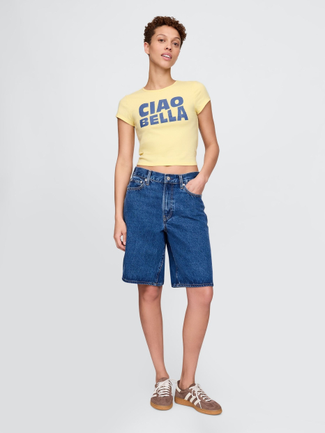 Жіноча футболка GAP 1159844747 (Жовтий L)