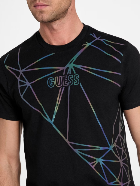 Мужская футболка Guess с принтом 1159844792 (Черный XL)