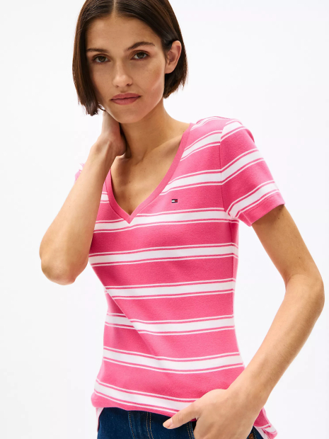 Женская футболка Tommy Hilfiger 1159844969 (Розовый L)