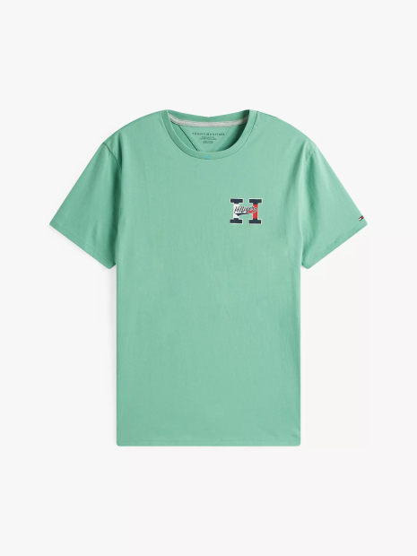 Мужская футболка Tommy Hilfiger с логотипом 1159845268 (Зеленый XL)