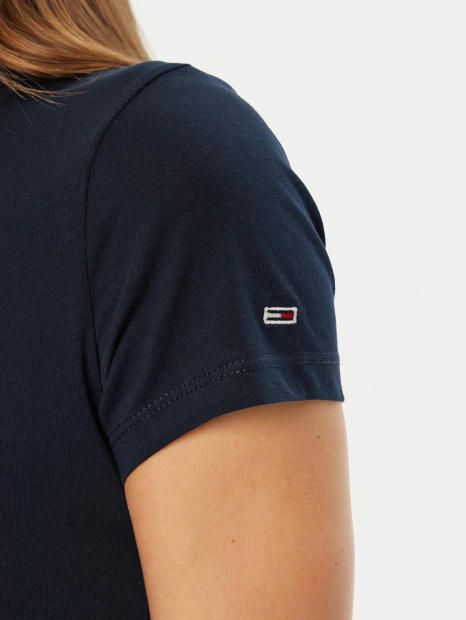Футболка женская Tommy Hilfiger с логотипом 1159845298 (Синий L)