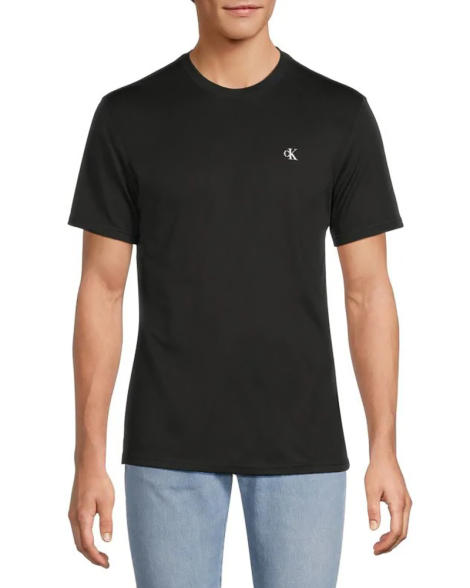 Мужская футболка Calvin Klein с защитой от УФ-лучей UPF 40+ 1159845375 (Черный M)
