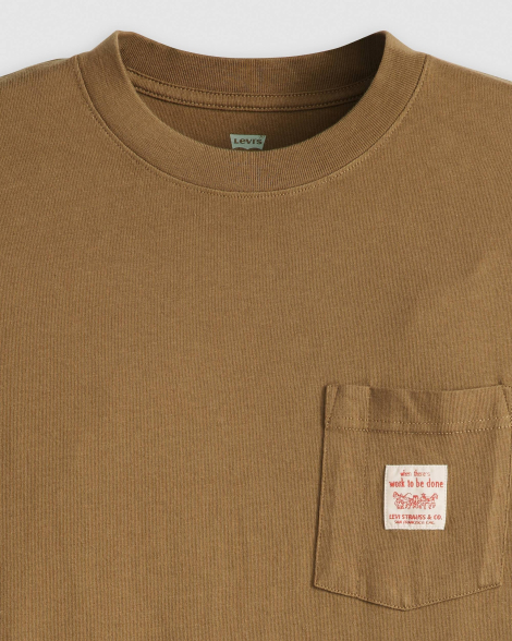 Футболка чоловіча Levi's з кишенею 1159845678 (Коричневий XS)