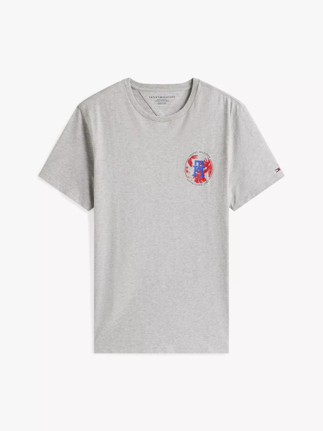 Футболка Tommy Hilfiger с принтом 1159845760 (Серый L)