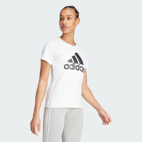 Женская футболка Adidas с логотипом 1159845815 (Белый XS)