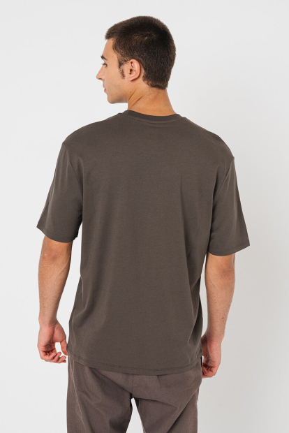 Чоловічі футболки з логотипом Armani Exchange 1159845873 (Коричневий XXL)