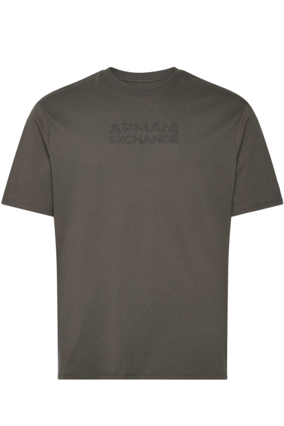 Чоловічі футболки з логотипом Armani Exchange 1159845873 (Коричневий XXL)
