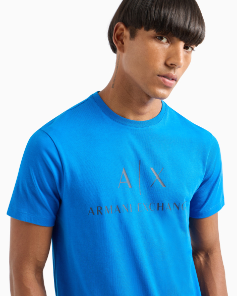 Футболка Armani Exchange с логотипом 1159846110 (Синий XXL)