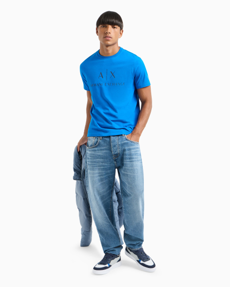 Футболка Armani Exchange с логотипом 1159846110 (Синий XXL)