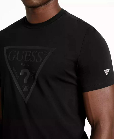 Мужская футболка Guess с логотипом 1159846282 (Черный S)
