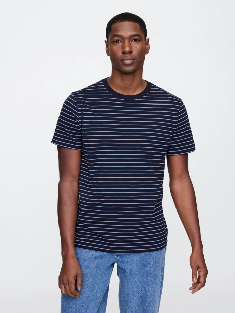 Мужская футболка GAP в полоску 1159846295 (Синий S)