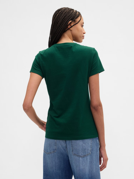 Женская футболка GAP с логотипом 1159846304 (Зеленый L)