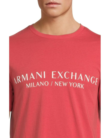 Футболка Armani Exchange з логотипом 1159846346 (Червоний M)