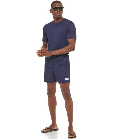 Мужская футболка UPF 40+ Calvin Klein с логотипом 1159846396 (Синий L)