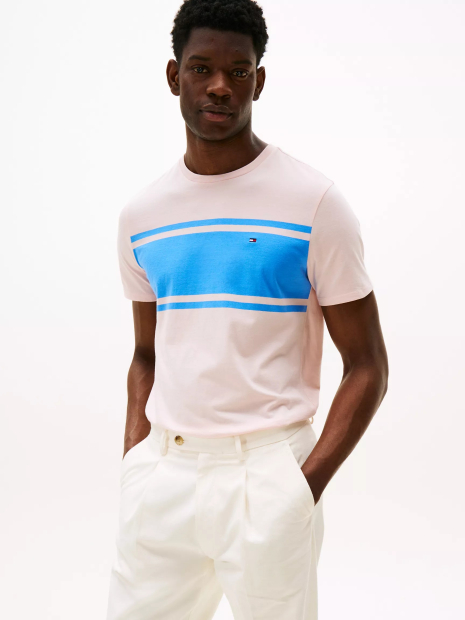 Мужская футболка Tommy Hilfiger 1159846422 (Розовый L)