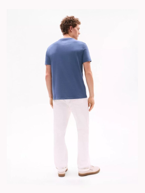 Мужская футболка Tommy Hilfiger с вышитым логотипом 1159846443 (Синий S)