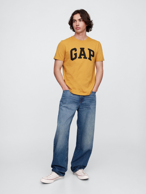 Футболка мужская GAP с логотипом 1159846521 (Желтый L)