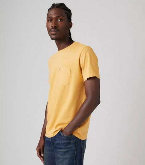 Футболка чоловіча Levi's з кишенею 1159846537 (Жовтий XXL)