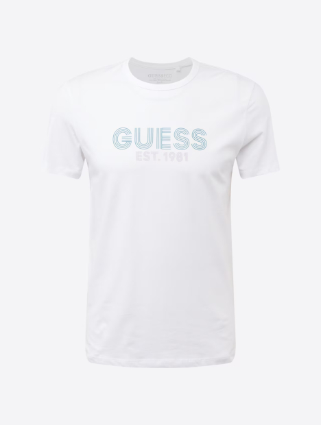 Чоловічі футболки Guess з логотипом 1159846852 (Білий XXL)