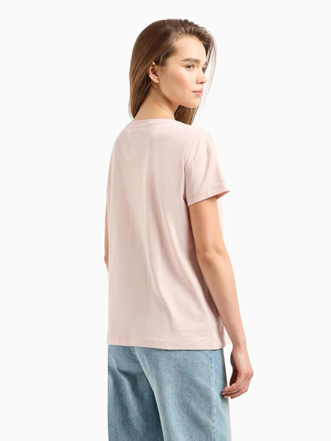 Жіноча футболка Armani Exchange з логотипом 1159846894 (Рожевий XXL)