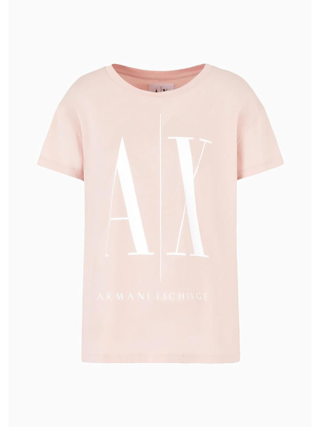 Жіноча футболка Armani Exchange з логотипом 1159846894 (Рожевий XXL)