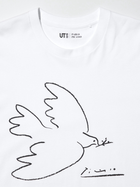 Футболка UNIQLO UT Graphic з принтом Pablo Picasso 1159847208 (Білий XS)