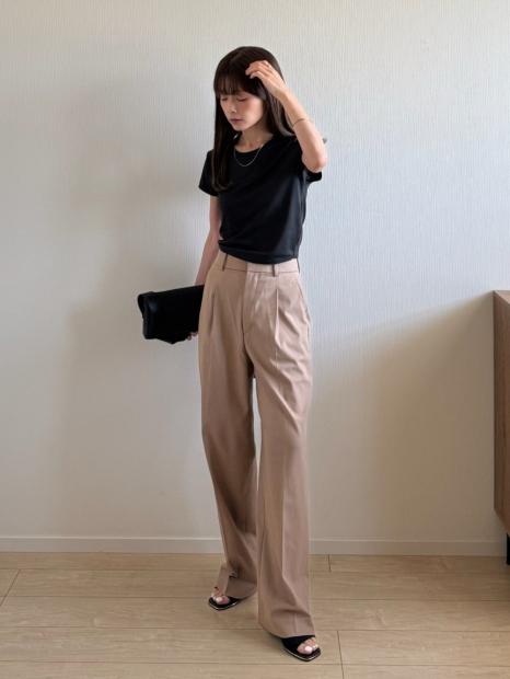 Укорочена футболка з технологією AIRism 1159847228 (Чорний XS)