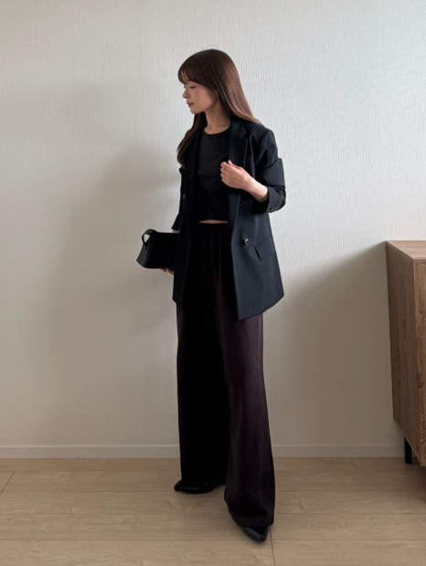 Укорочена футболка з технологією AIRism 1159847228 (Чорний XS)