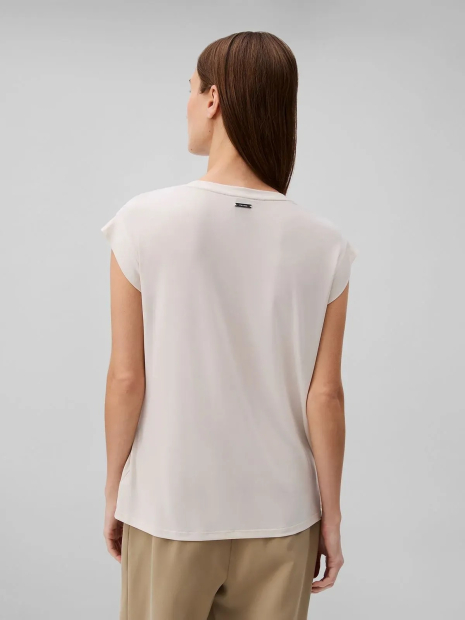 Женская футболка Calvin Klein с драпировкой 1159847474 (Бежевый XS)