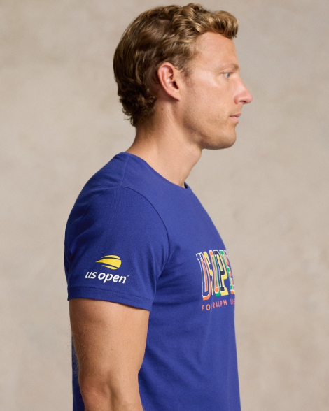 Футболка чоловіча Polo Ralph Lauren з принтом 1159847513 (Синій M)