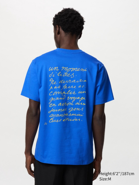 Футболка UNIQLO з принтом Henri Matisse 1159847567 (Синій XL)