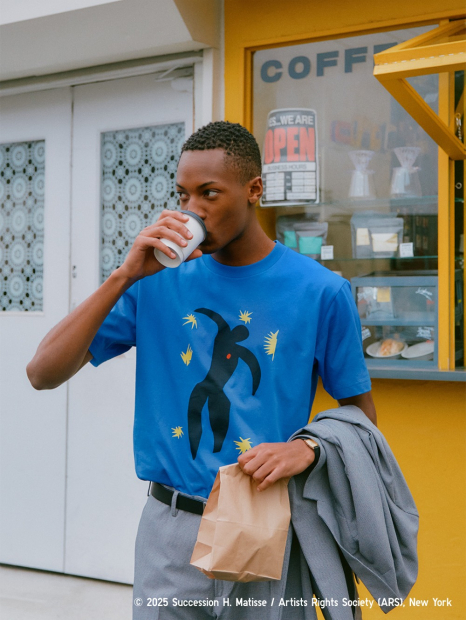 Футболка UNIQLO з принтом Henri Matisse 1159847567 (Синій XL)