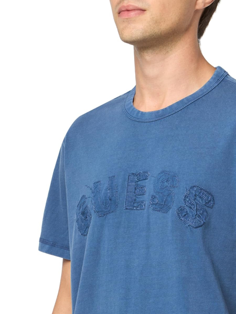 Мужская футболка Guess с логотипом 1159847704 (Синий M)