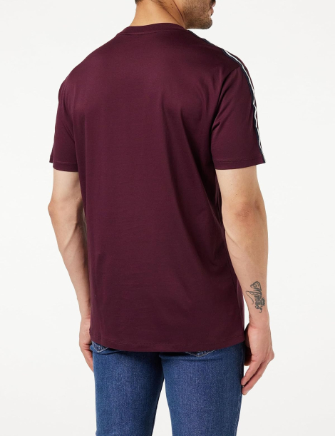 Чоловічі футболки з логотипом Armani Exchange 1159847707 (Бордовий XL)