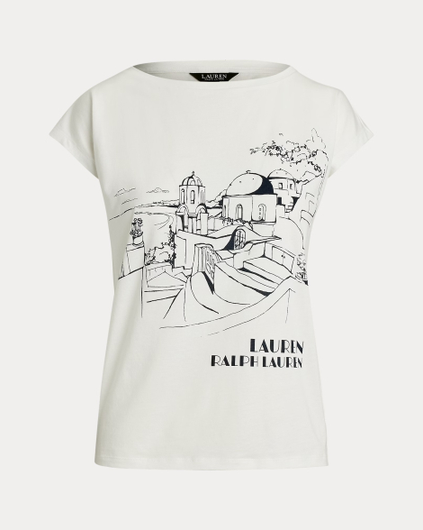 Женская футболка Ralph Lauren 1159847903 (Белый XL)